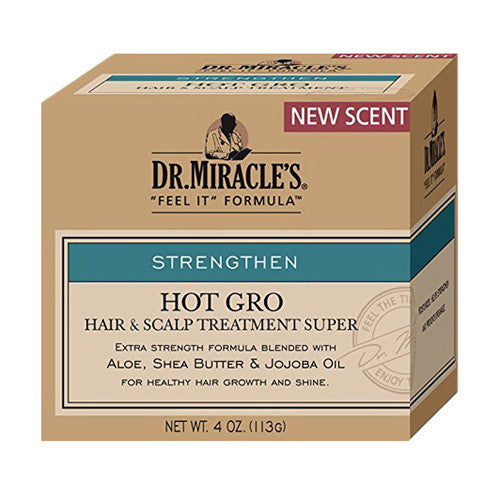 Dr. Miracles Feel It Formula Hot Gro Hair And Scalp Treatment Conditioner 4 oz